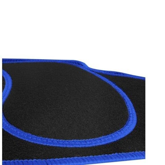 4 Universal Non-Slip Car Floor Mats FH Group Blue Bolt Stitched Floor Mats - Picture 3 of 4